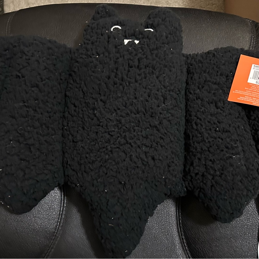 Black Sherpa Bat Pillow